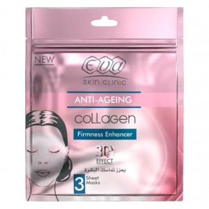 EVA SKIN CLINIC ANTI-AGEING COLLAGEN SHEET MASK FIRMNESS ENHANCER 3 SHEETS